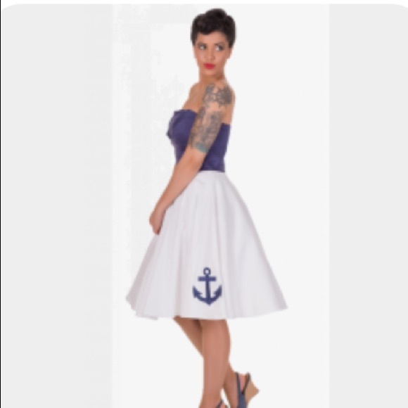 ❤️ Melissa Embroidered Anchor Vintage Dress by Dolly and Dotty ❤️ - Picture 13 of 13